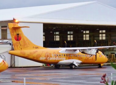 ir Caledonia aircraft at Noumea Airport