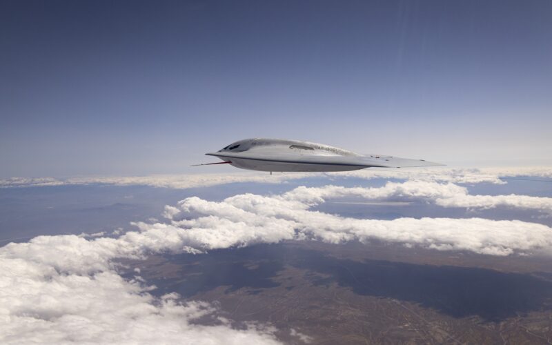 Northrop Grumman B-21 Raider in flight