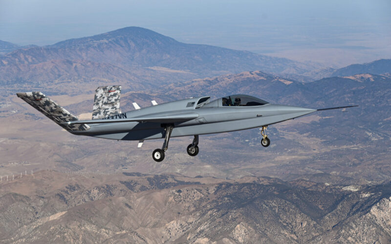 Scaled Composites Model 437 Vanguard maiden flight