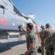 Ukrainian President Volodymyr Zelenskyy signs a SCALP missile